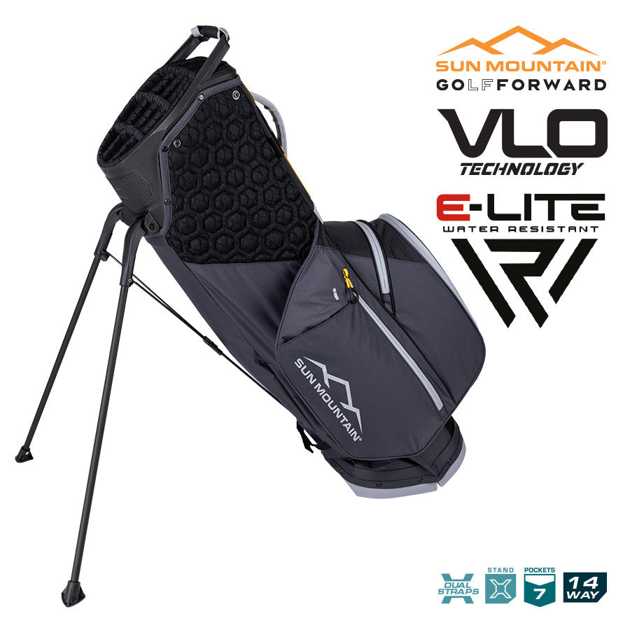 2025 Sun Mountain VLO E-LITE 14-Way Stand Bag - Black