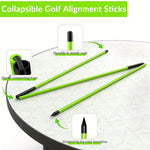 HUAEN Golf Alignment Sticks x 2