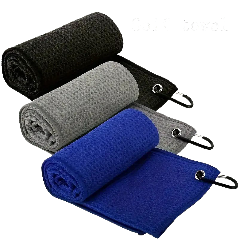 Golf Towels - Microfibre with Caribiner Clip