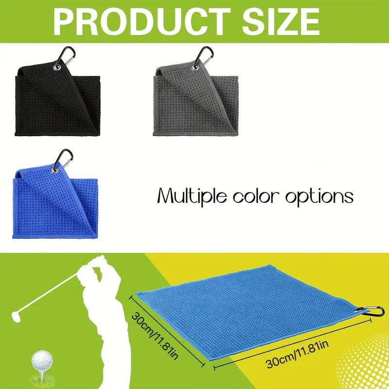 Golf Towels - Microfibre with Caribiner Clip