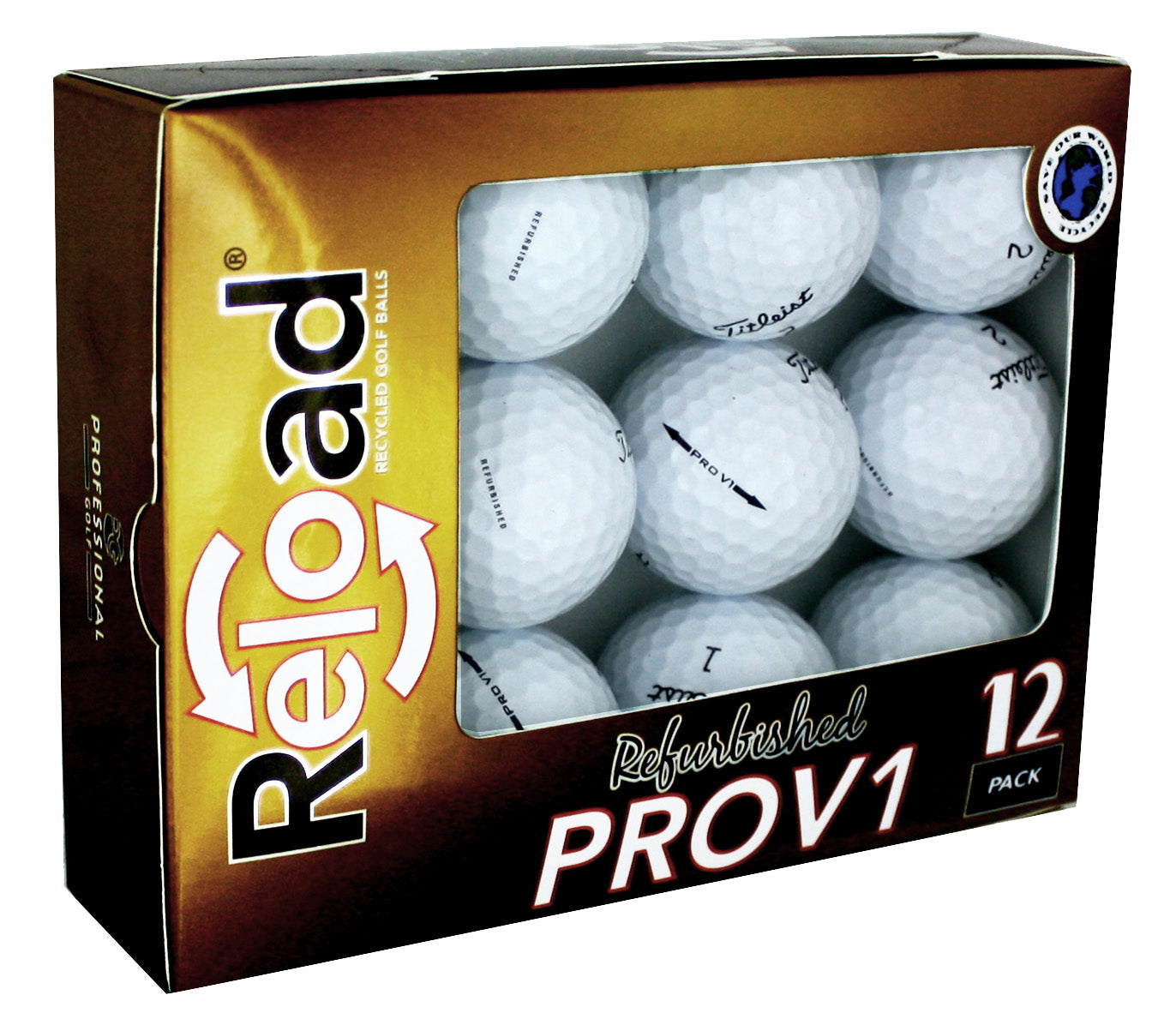 Refinished Titleist ProV1 Golf Balls - 12 Pack